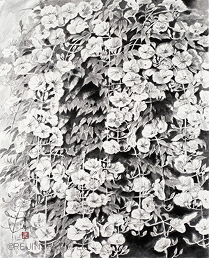 乱れ咲く(のうぜんかずら)