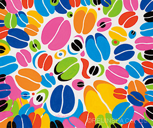 まわるコーヒー豆