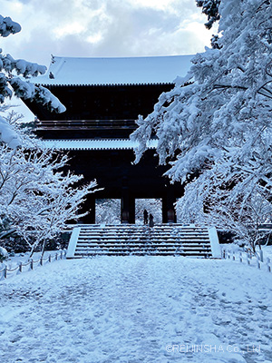 南禅寺三門、冬